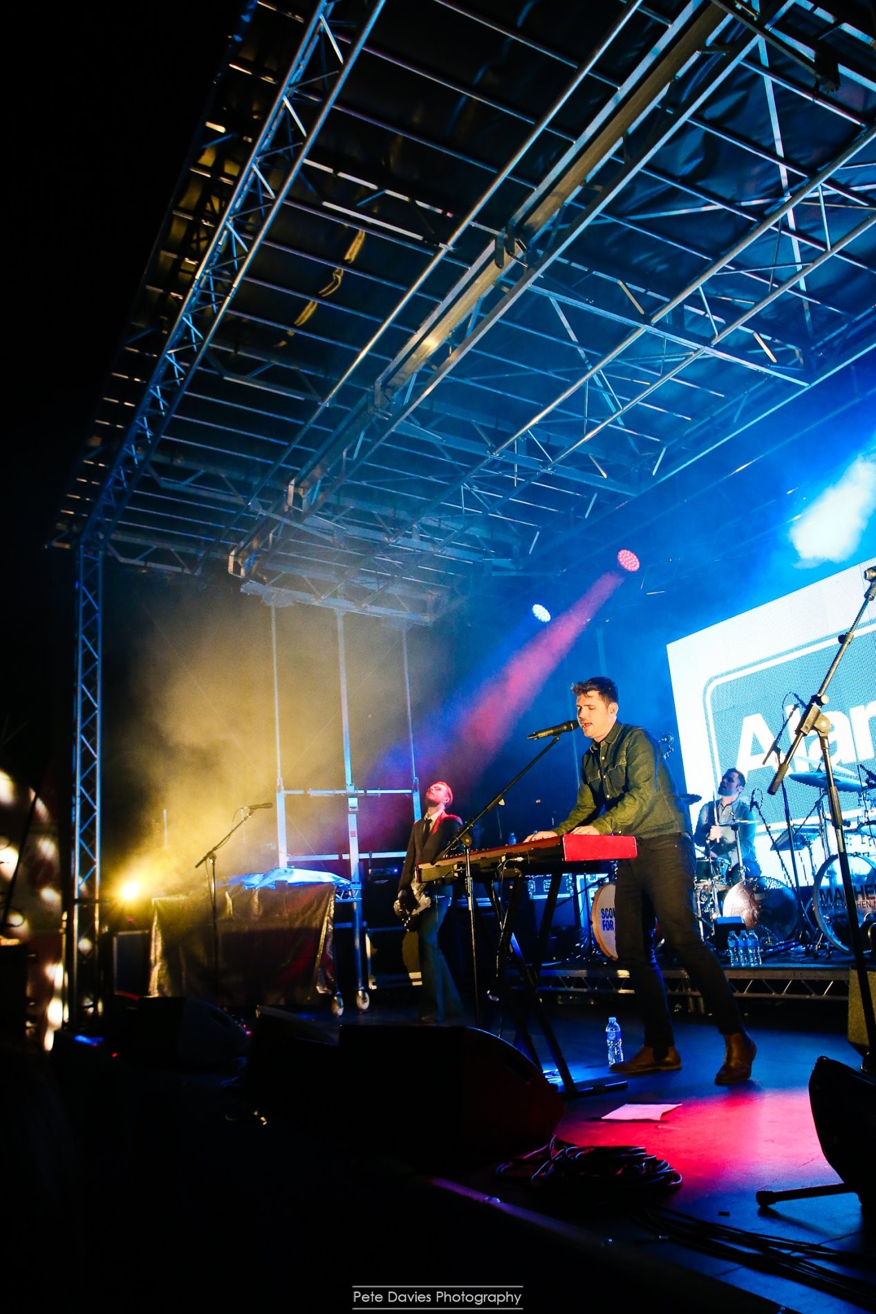 On stage with Scouting for Girls! 