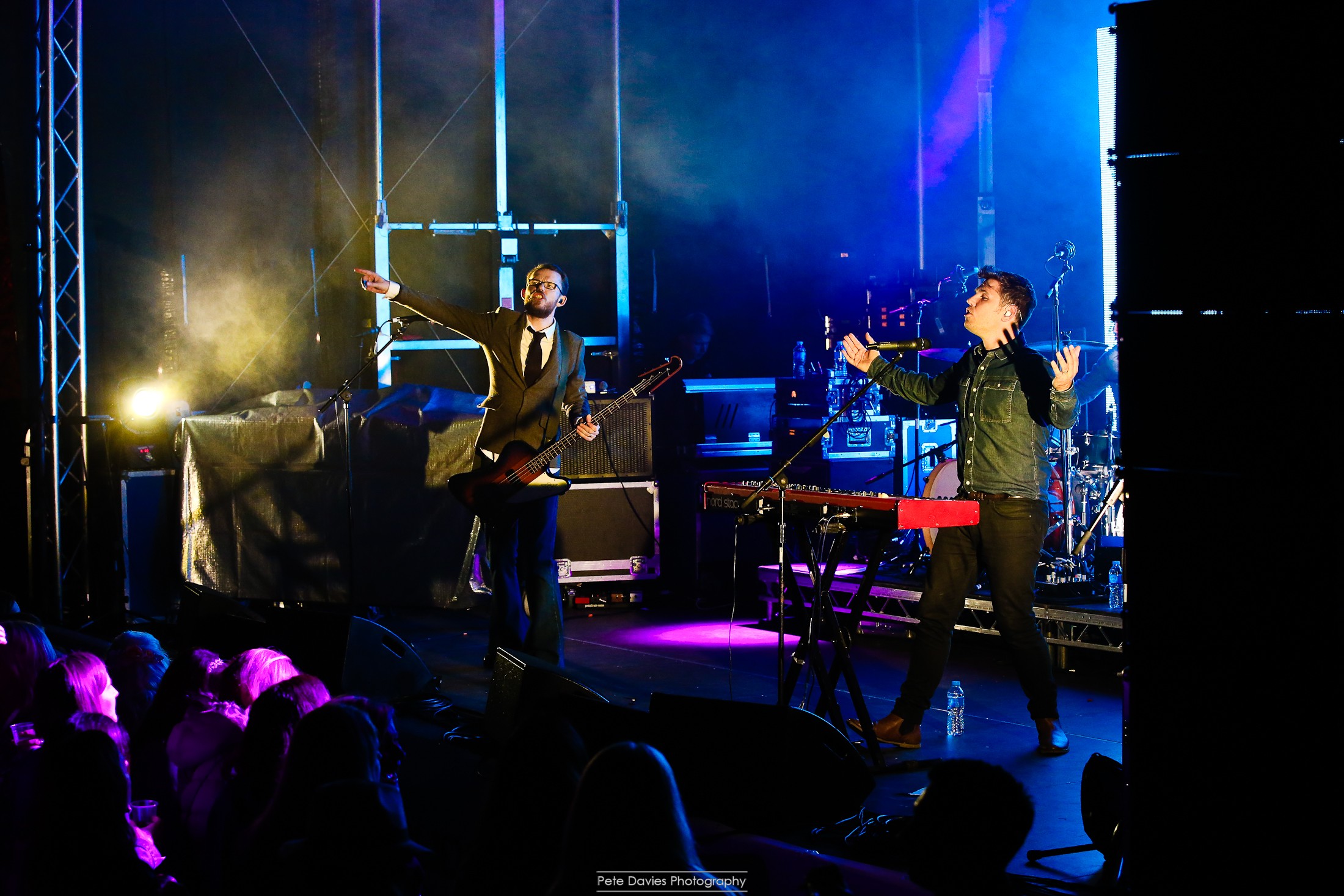 On stage with Scouting for Girls! 
