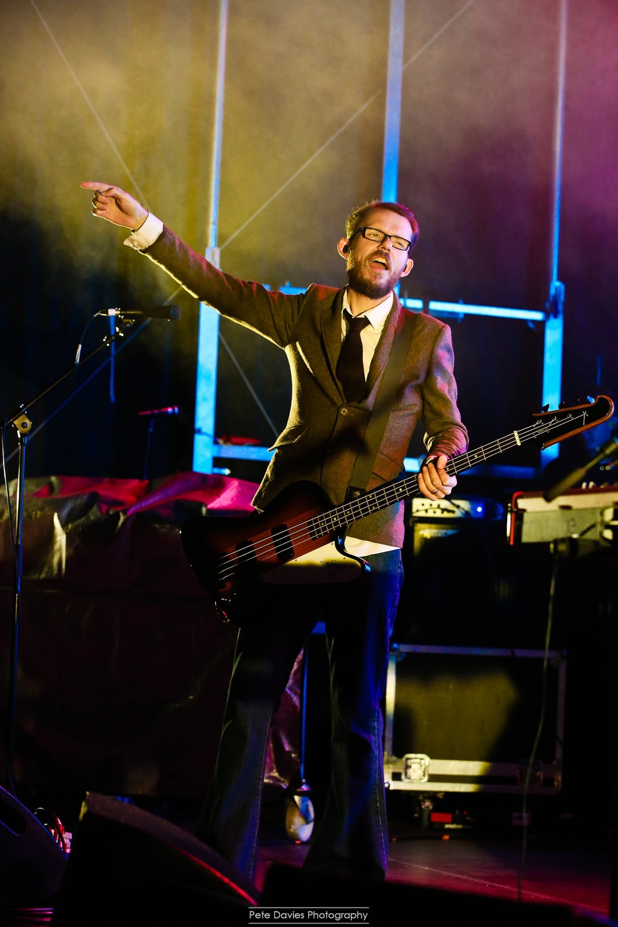 On stage with Scouting for Girls! 