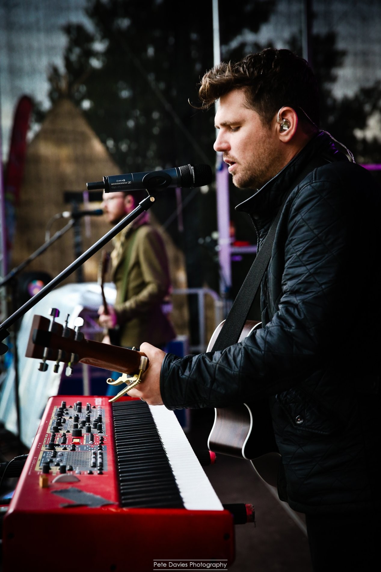 On stage with Scouting for Girls! 
